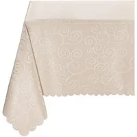Beautex Tischdecke Damast Ornamente bügelfrei fleckenabweisend pflegeleichte Tischwäsche (1-tlg), Lotuseffekt, Formstabil, Strapazierfähig, Eleganter Glanz, Knitterarm