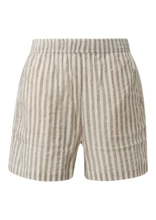 qs - Hose braun/beige - Gr. - 38