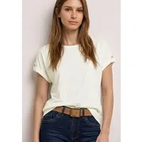 STREET ONE T-Shirt mit Knopf Details