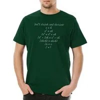 Urban Backwoods Print-Shirt Don't Drink And Derive Herren T-Shirt Mathelehrer Englisch Teacher (1-tlg) Lehrer Maths Mathematik Physik