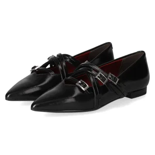 Tamaris Spangenballerinas - Gr. 36 - Schwarz - Synthetik