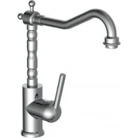 Eyckhaus kitchen & cooking Spültischarmatur OXFORD Wasserhahn Küchearmatur in Retrodesign 360° schwenkbarer Auslauf Chrom