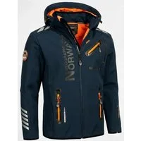 Geographical Norway Softshelljacke Herren Herbst Winter Jacke Softshell Outdoor Übergangsjacke (Packung, 1-St) Mit Kaputze 3XL Bis 7XL