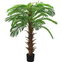 Kunstpalme Künstliche Palme Cycas mit Topf 140 cm Grün, vidaXL, Höhe 140 cm