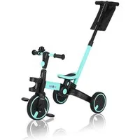 FableKids Dreirad EMMA 7in1 Kinderdreirad Laufrad Lernrad Kinder Fahrrad, ab 18 Monaten Becherhalter, Klingel Lenkstange