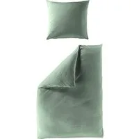BIERBAUM Bettwäsche Elegant uni, Mako-Satin, 2 teilig, Mako-Satin, 100 % Baumwolle, Uni, pflegeleicht
