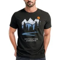 Neverless Print-Shirt Herren T-Shirt Prinstshirt Berge Wandern Adventure Outdoor mit Print