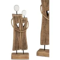 formano Skulptur Paarfiguren, Höhe: 29cm, Farbe: Braun, Motiv: Paar