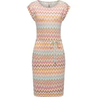 Ragwear Sommerkleid Taggien Print Leichtes, bequemes Midikleid mit Muster
