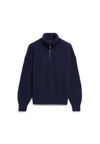 Armedangels - VANISÉ RIB KNIT TROYER tinted navy-light tinted navy - Gr. - L
