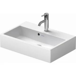 Duravit Vero Air Möbel-Waschtisch 2368600028 60x40cm, ohne Hahnloch, mit Hahnlochbank, geschliffen, mit Überlauf, weiß