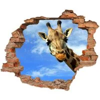 WallSpirit Wandtattoo Wanddurchbruch "Giraffe", Selbstklebend, rückstandslos abziehbar