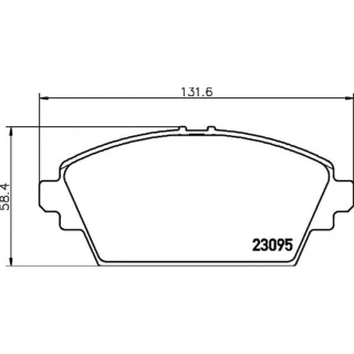 Hella Bremsbel?ge vorne Nissan Almera Tino V10 Primera P12