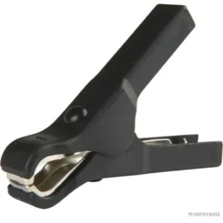 Elparts Batterieladezange schwarz bis 40A Stahlblech Steckanschluss vernickelt