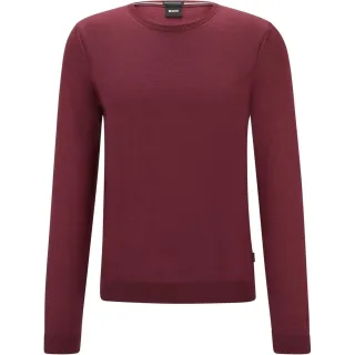 Hugo Boss - "Leno-P" Pullover für Herren (Dunkelrot)