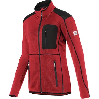 KÜBLER WEATHER Strickjacke Damen mittelrot/schwarz L - 1444 6339-5599-L