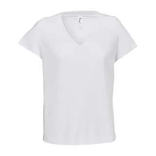 SOLS - "Regent" T-Shirt für Damen, V-Ausschnitt (Weiß)