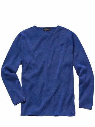 Mey & Edlich Herren Gefährten-Sweater Blau 100 % Baumwolle (bio)