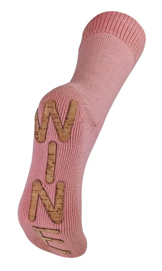 Damen dicke thermische Fleece gefüttert Neuheit Wein weich Slipper Socken