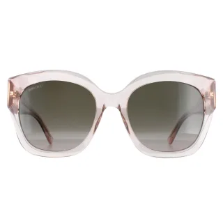 Jimmy Choo LEELA/S FWM HA transparante roze bruine zonnebril met kleurverloop