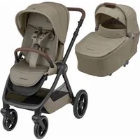 Maxi-Cosi Kinder-Buggy Maxi-Cosi Oxford Plus Baby Kinderwagen, 2-in-1 Set, mit Babywanne, 0–4, Bequeme Babywanne für Neugeborene Geräumiger Sitz und ergonomische R…