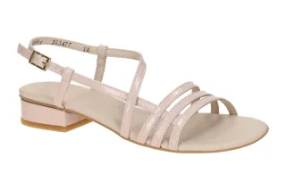 Paul Green Damen Sandalette 7621-179 rose princess Leder Riemchen Sandalen