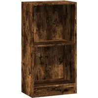 vidaXL Bücherregal Bücherregal Räuchereiche 40x24x76 cm Holzwerkstoff, 1-tlg.