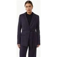 comma Jackenblazer Indoor-Blazer Twill-Blazer mit schmalem Gürtel