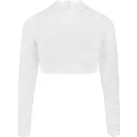 Nina Von C. Dirndlbluse Dirndlbluse Emilia Langarm weiß