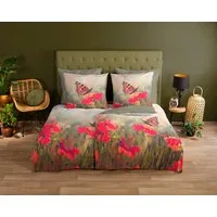 good morning Wendebettwäsche Poppies, Renforcé, 2 teilig, 100% Baumwolle, 135x200, 2 Teilig, Reißverschluss, Wendeoptik, Poppy