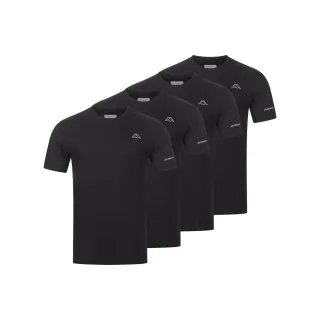 Kappa 4er Set T-Shirt BASIC in Schwarz