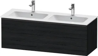 Duravit D-Neo Waschtischunterbau wandhängend Eiche Schwarz Matt 1280x462x440 mm - DE42650BD160000 DE42650BD160000