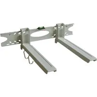 Drall Instruments Mikrowellen-Wandhalterung H75S, (1-tlg., Universal Mikrowellenhalter für Mikrowele, Backofen, Mini-Ofen, silber)