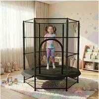 TLGREEN Gartentrampolin Ø 140cm bis 50 kg, Trampolin für Kinder,Kindertrampolin,Kleinkind-Trampolin