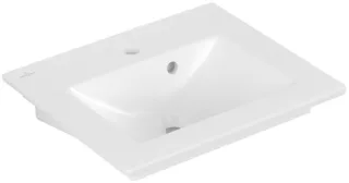 Villeroy & Boch Handwaschbecken Venticello 4124 500x420mm, 1-Loch, mit Überlauf Stone White Ceramicp 412450RW