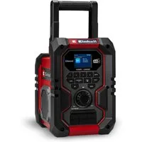 Einhell TE-CR 18 Li DAB+/FM/BT - Solo Baustellenradio (Digitalradio (DAB), FM-Tuner mit RDS, 10 W, ohne Akku)