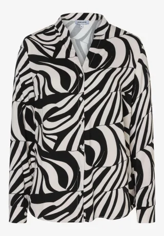 MORE & MORE - Printbluse weiß - Gr. - 36