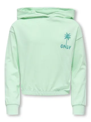 KIDS ONLY - KOGAMANDA-COOPER LIFE LS HOOD UB FR SWT Clean Green - Gr. - 140