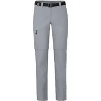 Bergson Outdoorhose BENNETT Zipp-Off (slim) Damen Wanderhose, vielseitig, pflegeleicht, Langgrößen, hellgrau