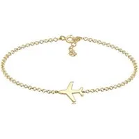 Elli Armband Flugzeug Reise 925 Silber (kein Set, 1-tlg), Flugzeug