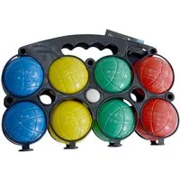 JELEX Spielzeug-Gartenset JELEX Boccia 8er-Set, (Set enthält 8 Bocciakugeln, 1 Zielkugel und 1 Tragekorb), zum Spielen im Garten, auf Plätzen oder am Strand