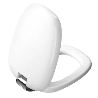 VitrA Plural WC-Sitz mit Absenkautomatik Duroplast Weiß Hochglanz/Chrom,126-003-009 126-003-009