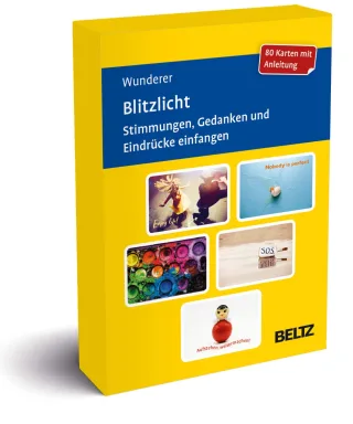Blitzlicht. Stimmungen Gedanken und Eindrücke einfangen: 80 Karten für das Gruppen- und Einzelsetting in Psychotherapie Beratung und Coaching. 80 ... 98 x 143 cm (Beltz Therapiekarten)