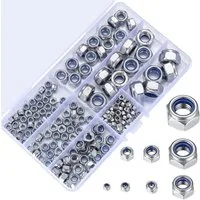 FELIXLEO Muttern Sicherungsmuttern Sortiment Edelstahl M3-M12, (400-St)