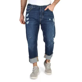 Emporio Armani Homme Pantalon Boyfriend Longueur de la cheville Bleu