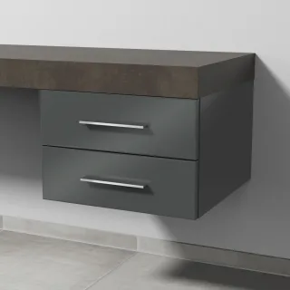 Sanipa Unterschrank 2morrow (G2183) 340x500x520 Anthrazit-Glanz, G218379 G218379