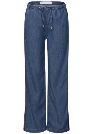 Street One - Jeans mit Gallonstreifen blau - Gr. - 30