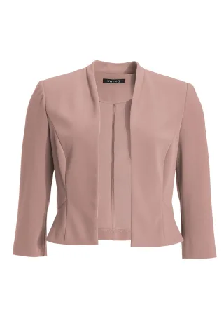 SWING - Taillierte Jacke aus Jersey Crêpe vintage pink - Gr. - 36