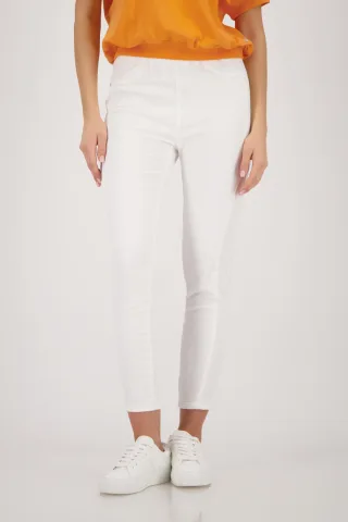 monari - Jeggings mit elastischem Bund off-white - Gr. - 40