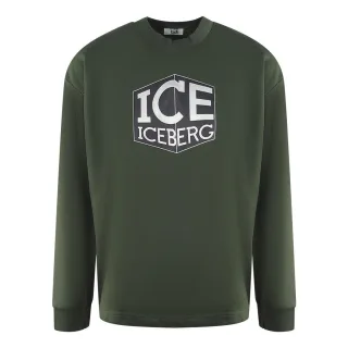Ice Iceberg Cube Logo Grünes Sweatshirt